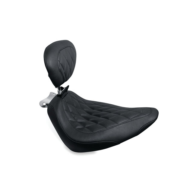 Mustang, Wide Tripper solo seat. With rider backrest