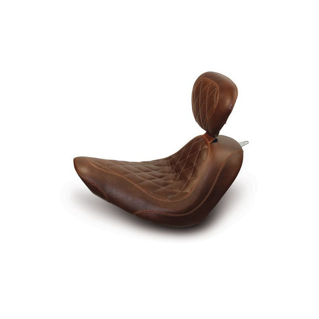 Mustang, Wide Tripper solo seat. With rider backrest