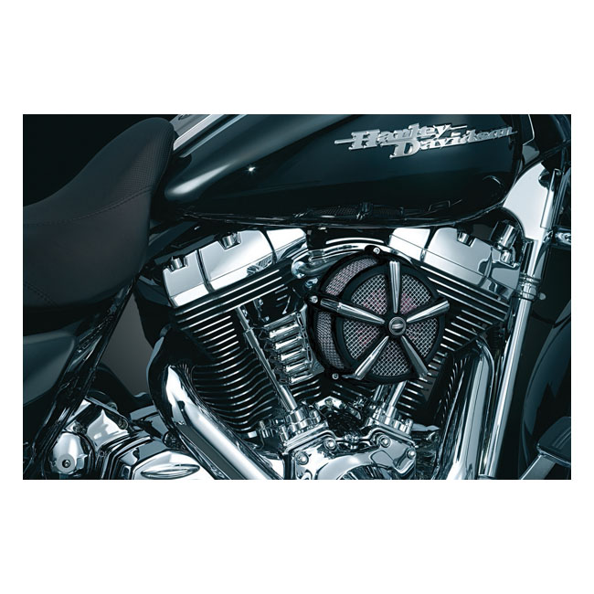 Kuryakyn, Hi-Five Mach 2 air cleaner, no hardware. Black/Chr