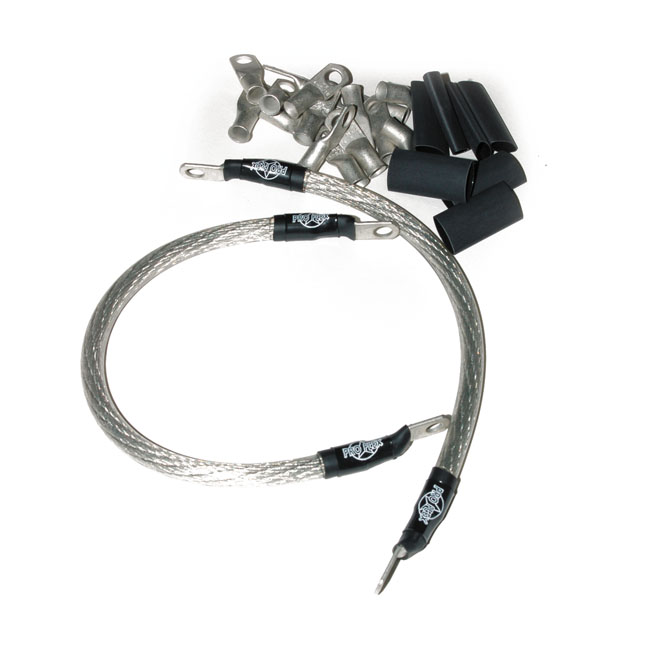 NAMZ BATTERY CABLE SET. CLEAR 11 INCH