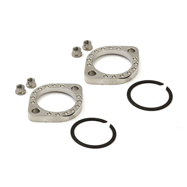 Evolution Industries, ss exhaust flange kit. flanged hex nut