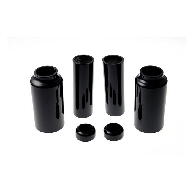 CULT-WERK, 6-PIECE FORK TUBE COVER KIT. GLOSS BLACK