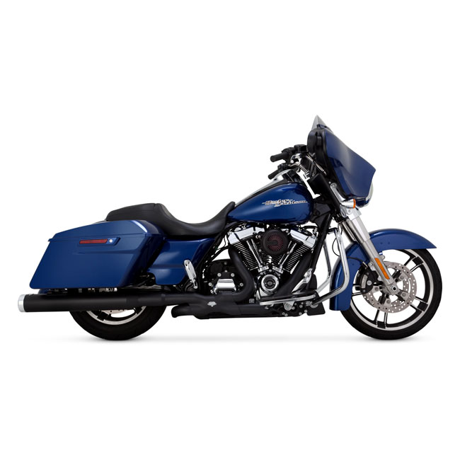 Vance & Hines, Monster Round slip-on mufflers. Black