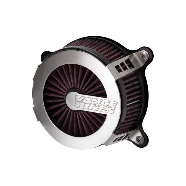 V&H, VO2 Cage fighter air cleaner kit. Brushed stainless