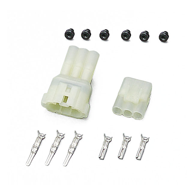 Waterproof connector kit, 3-pins