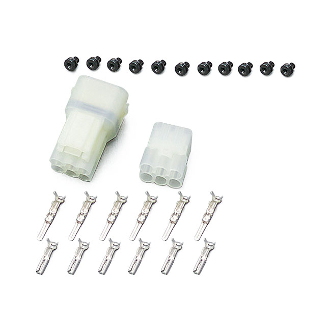 Waterproof connector kit, 6-pins