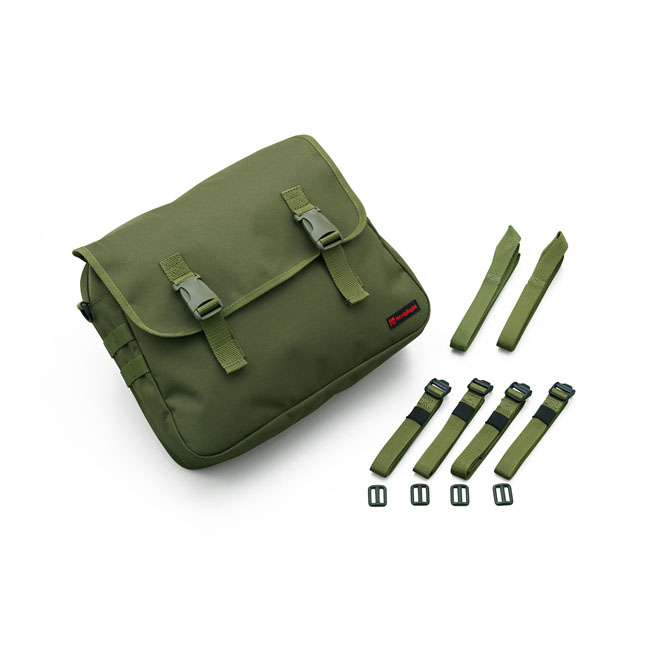 Canvas saddlebag. Green