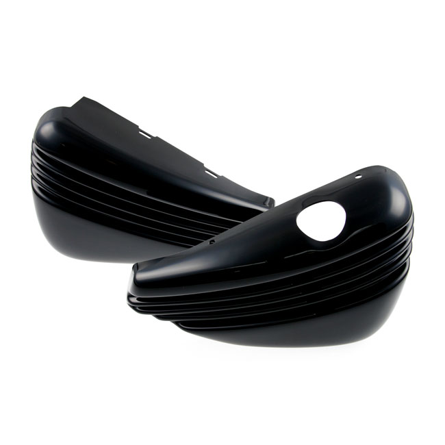 Cult-Werk, 'Bobber' side cover set. Gloss black
