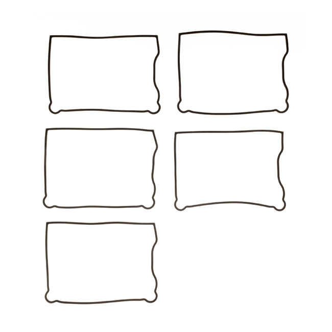 COMETIC GASKETS, LOWER RCKR CVR. RUBBER