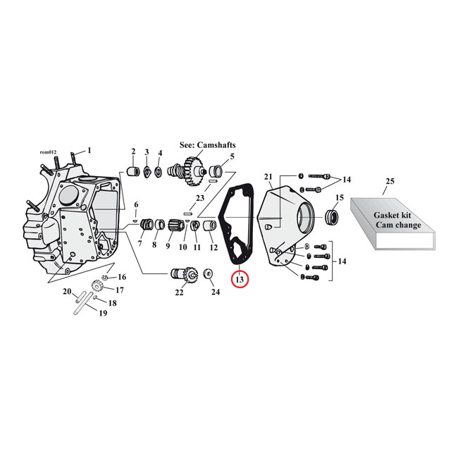 COMETIC GASKETS, CAM COVER