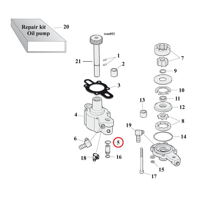 COMETIC O-RING CYL HEAD/OIL P.BODY/CASE