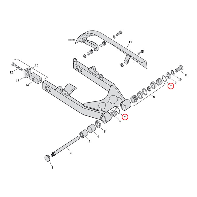 COMETIC O-RING, FILLER PLUG/SWINGARM