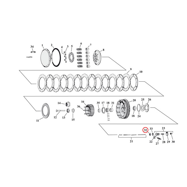 COMETIC OIL SEAL, CLUTCH RELEASE ROD