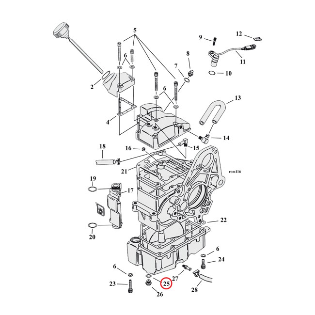 Cometic o-rings, drain/dipstick & oil pump plugs