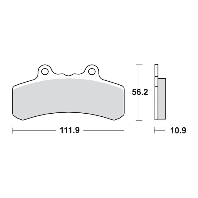 SBS brake pads street carbon tech