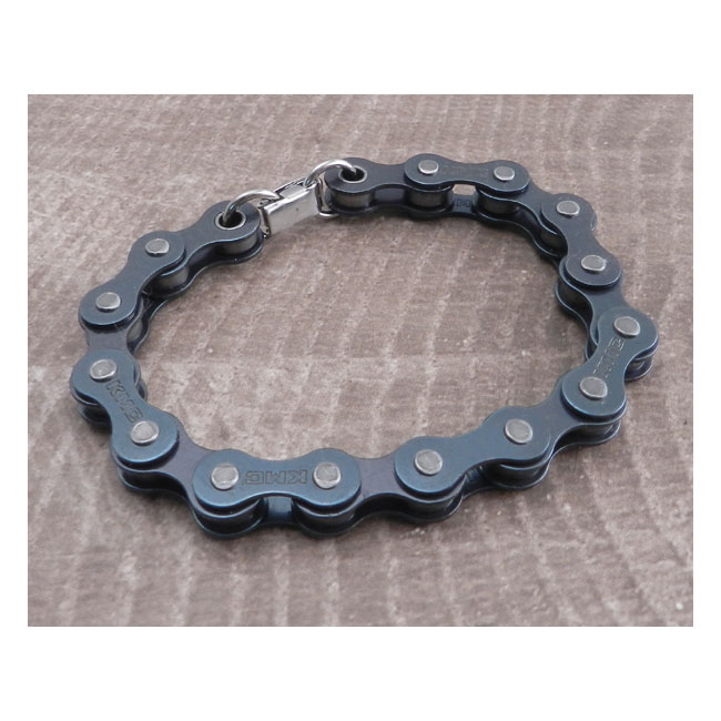 Amigaz Black Bike Chain Bracelet 8"