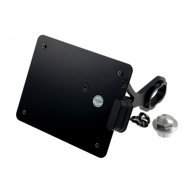 Cult-Werk, side mount license plate bracket black