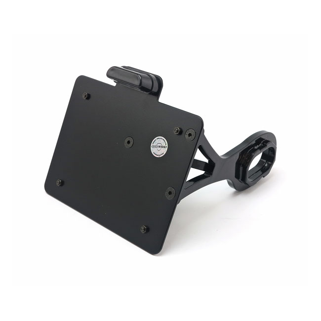 Cult-Werk, side mount license plate bracket. Switzerland