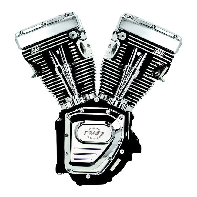 S&S, 4 1/8" bore 124" long block TC engine