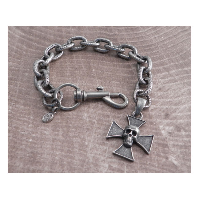 AmiGaz link hack bracelet maltese cross skull