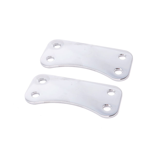 Arlen Ness, 21" front fender brackets. Chrome
