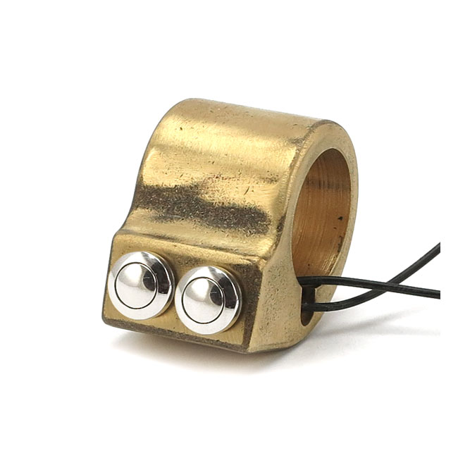 Wannabe Choppers, WannaButton 1". Brass