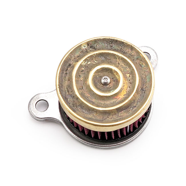 Wannabe Choppers, WannaSucker 'Wave' air cleaner. Brass