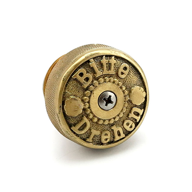 Wannabe Choppers "Bitte Drehen" tanklock mässing