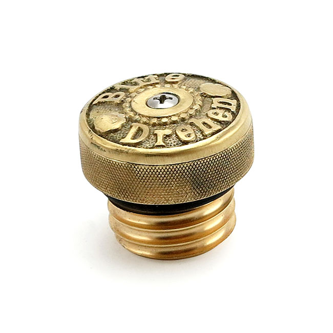 Wannabe Choppers "Bitte Drehen" tanklock mässing