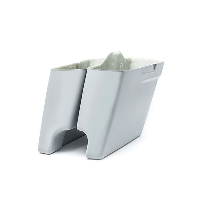 Killer Custom 4" stretch Down extended saddlebags