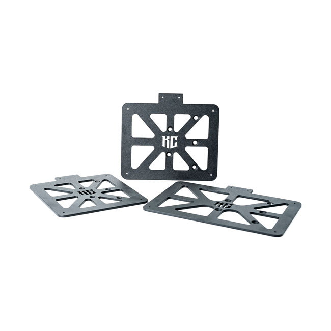 Killer Custom, 'Web' license plate holder for Sweden. Black