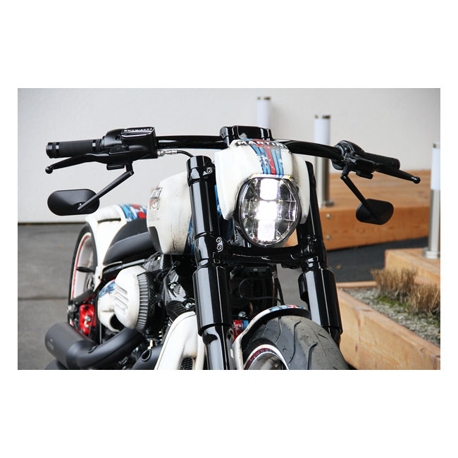 CULT-WERK, 6-PIECE FORK TUBE COVER KIT. GLOSS BLACK