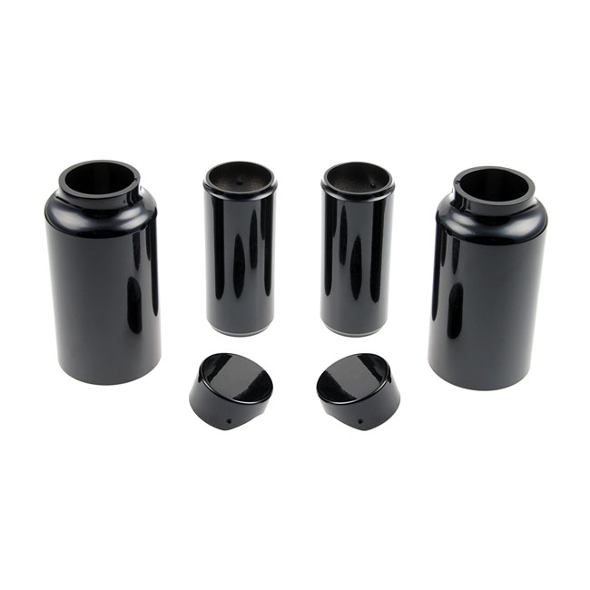 CULT-WERK, 6-PIECE FORK TUBE COVER KIT. GLOSS BLACK
