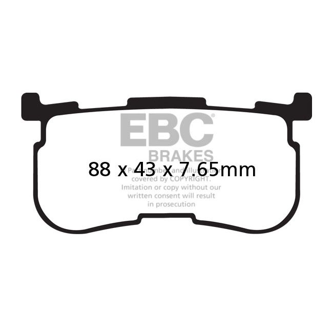 EBC, brake pad set. Organic