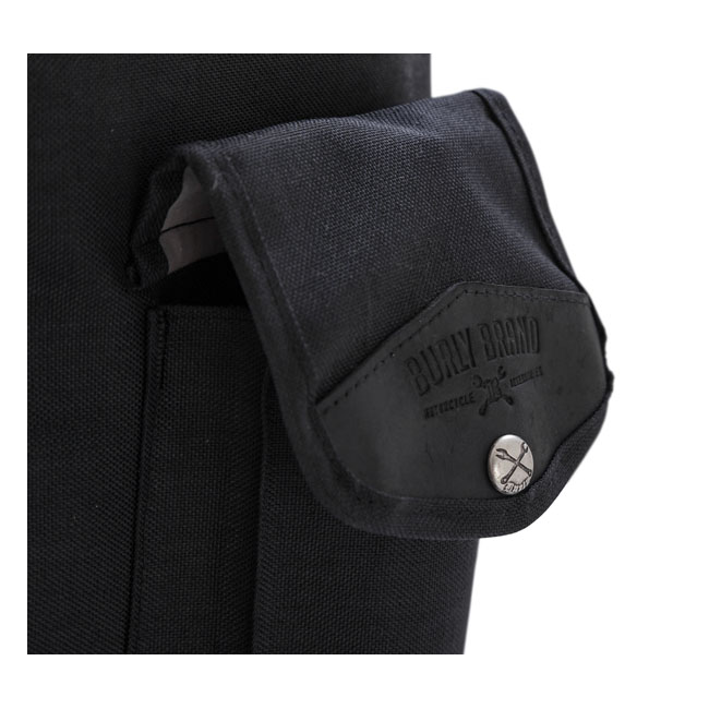 Burly Voyager sissy bar backpack black Cordura