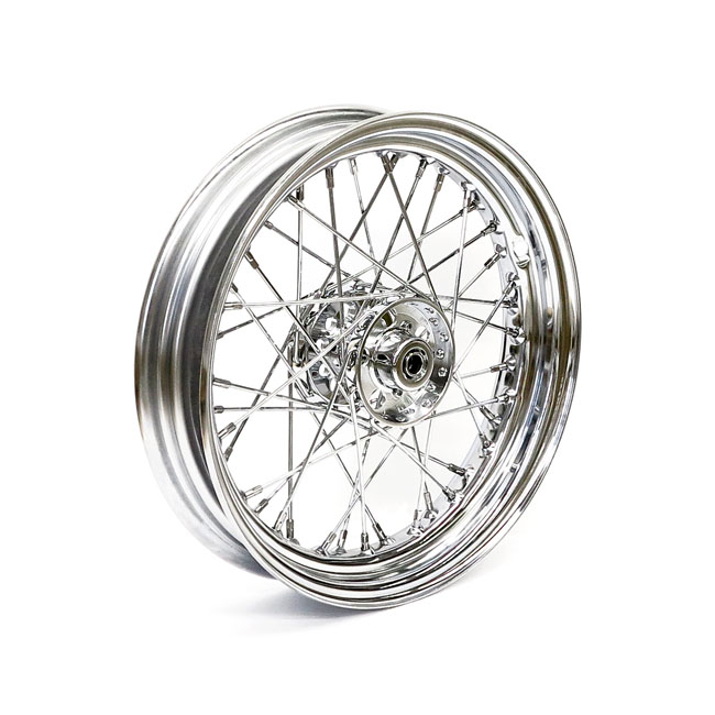 3.00 x 16 wheel 40 spokes chrome