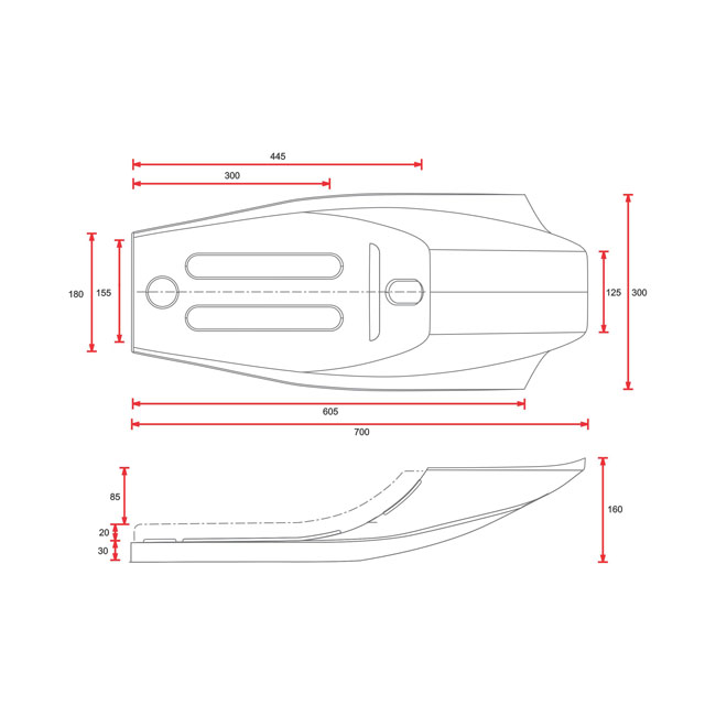 C-Racer, Flat Racer SCR14 seat. Black