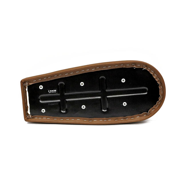 C-Racer, Scrambseat scrambler seat. Dark brown