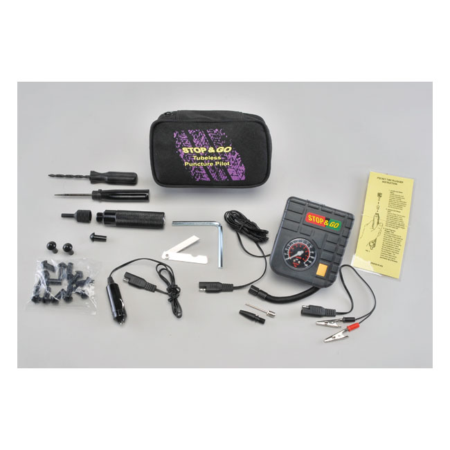 Stop & Go, tubeless puncture pilot tire repair kit