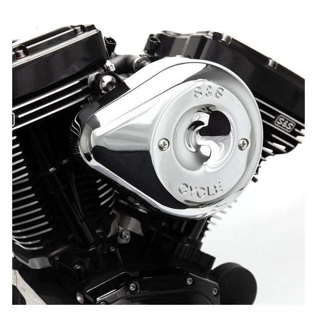 S&S Stealth, chrome teardrop air cleaner kit