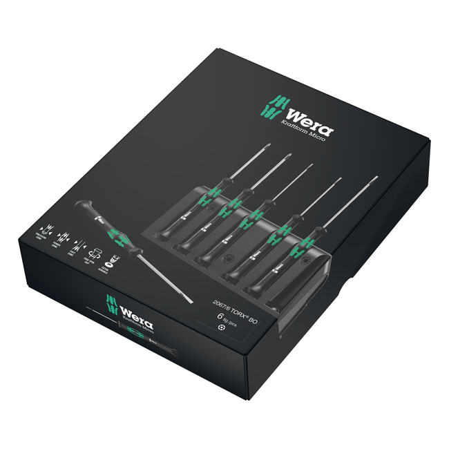 Wera micro screwdriver set 6 pcs for electronic applications