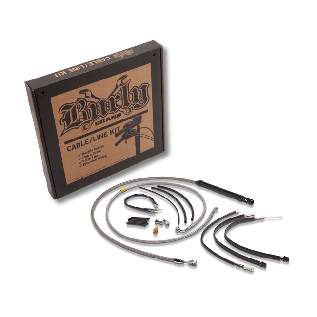 Burly, high bar cable & line extension kit 14"