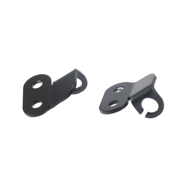 Cult-Werk, front turn signal brackets. Black, TUV