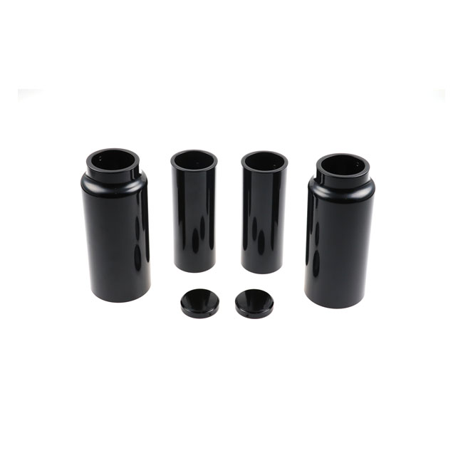 CULT-WERK, 6-PIECE FORK TUBE COVER KIT. GLOSS BLACK