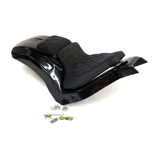 Cult-Werk, Softail wide fender kit 'Racing'. 2-up seat