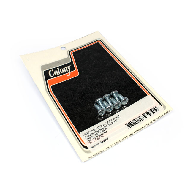 Colony, FL, FLH headlamp cowl screw kit