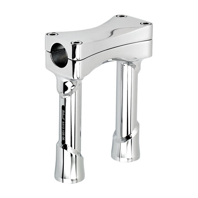 Biltwell Murdock O/S straight risers 6" chrome, TUV appr.
