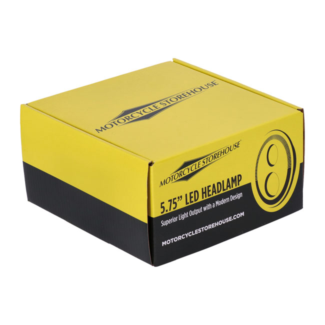 BRIGHT, 5.3/4 INCH LED HEADLAMP UNIT. BLACK