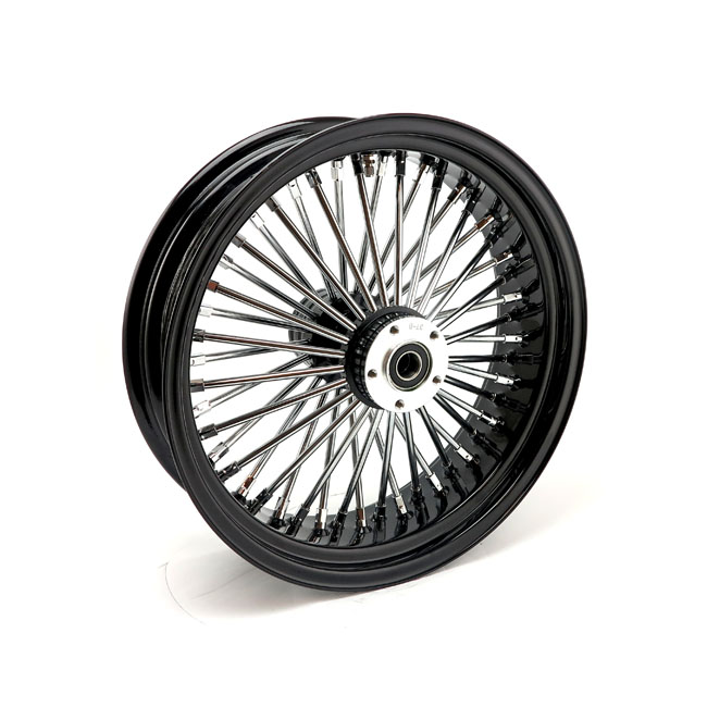 MCS Radial 48 fat spoke rear wheel 5.50 x 18 black. TUV