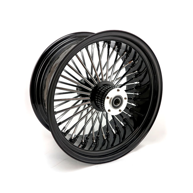 MCS Radial 48 fat spoke rear wheel 8.50 x 18 black. TUV